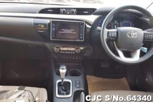 interior of double cab hilux pickup 2015