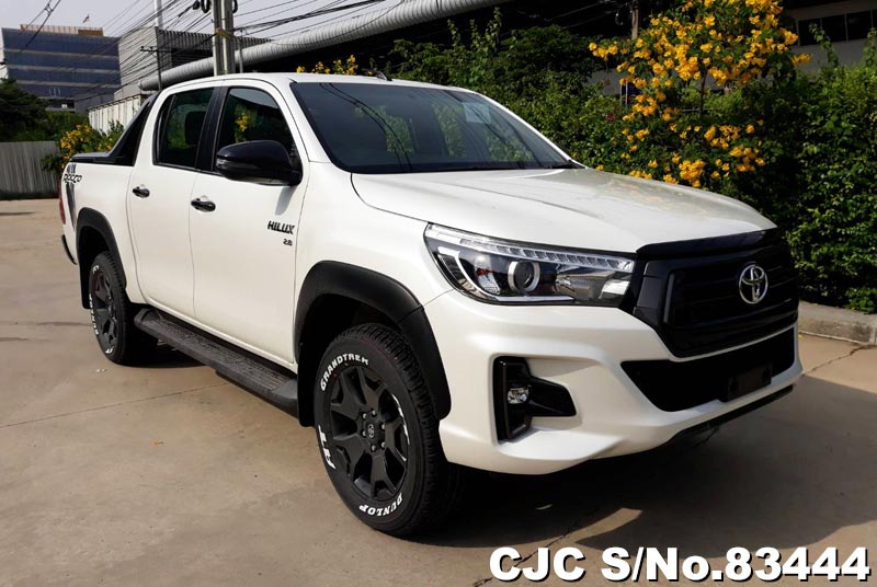 TOYOTA HILUX VIGO WHITE Specifications Toyota Hilux Vigo White MT 2011 3.0L Diesel S.No.83283Make / ModelToyota / Hilux /VigoYear2011Driving Type4WDEngine3.0LFuelDieselTransmissionManual GearSteeringRight Hand Drive (RHD)ColourWhiteDoors4Passenger Capacity5 seatsLocationTHAILAND Used new Toyota Hilux Vigo White in Color with Manual Transmission and 4WD drive type. Double Cabin of year 2011 is available for sale to your desired destination. You can get this 4x4 Right hand drive (RHD)Manual transmission, 3.0L  1K Engine pickup at very competitive price. Fully loaded top package in Toyota models. Beautiful looks and elegant style with 18" Rim tires and Roll Bar. [contact-form-7 id="2116" title="Contact form 1"]